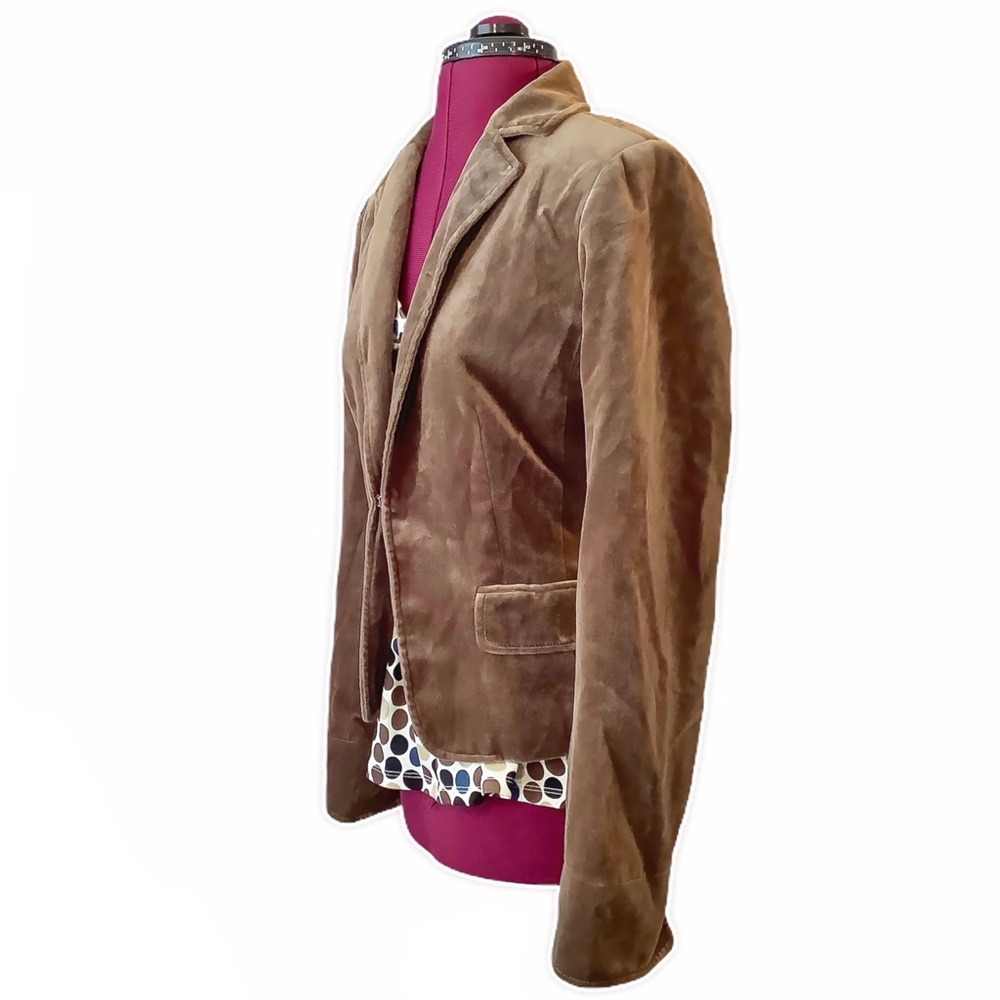 πHPπ π€J. CREW Brown Velour Blazer - Picture 3 of 12